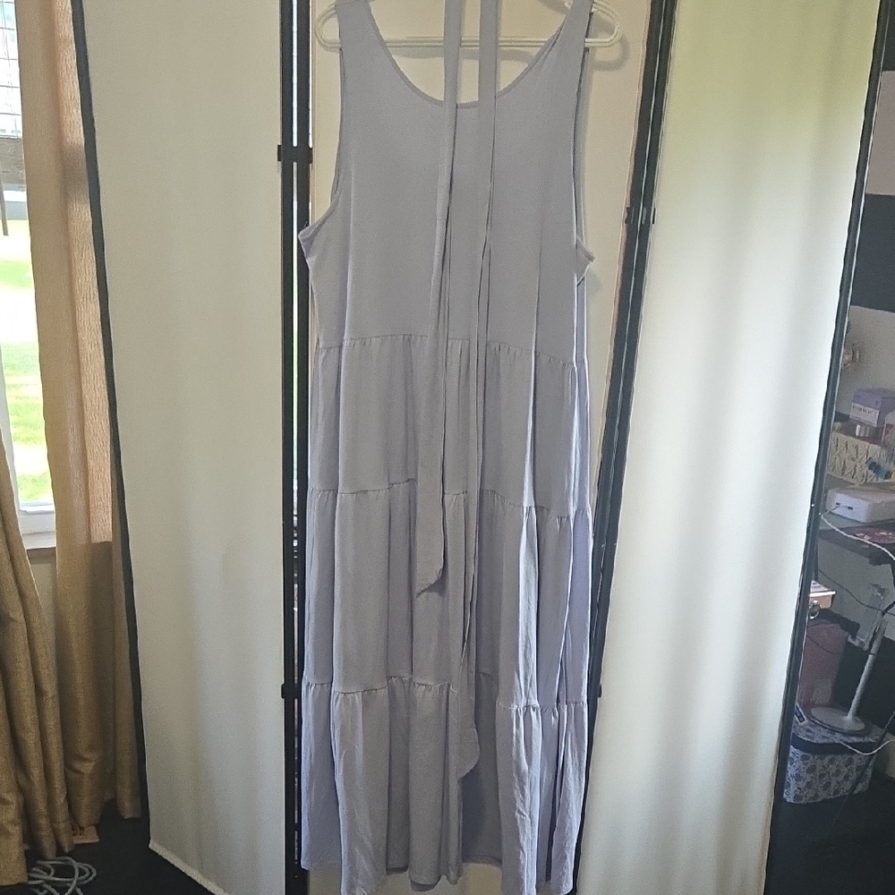 J. Crew Broken-in jersey tiered maxi dress
